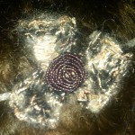Hand-knit floral headband 2